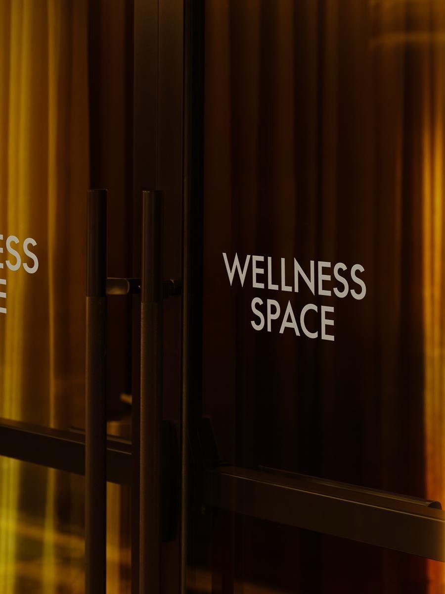 Wayfinding signage for the Wellness Space